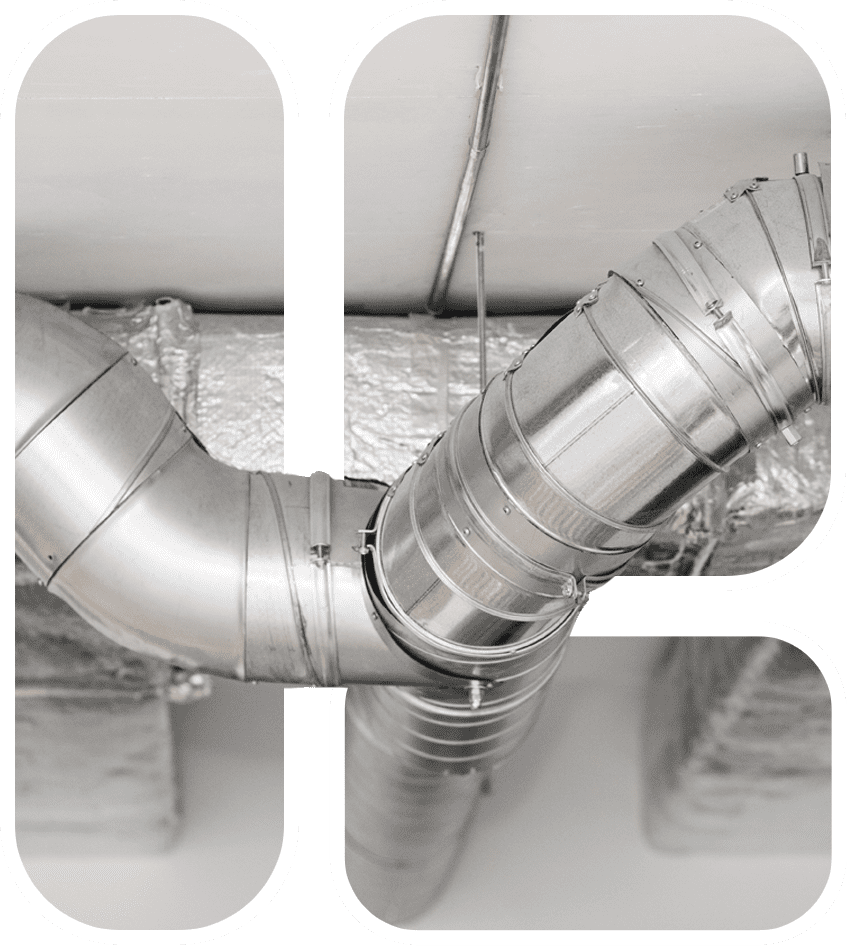 closeup of air ducts